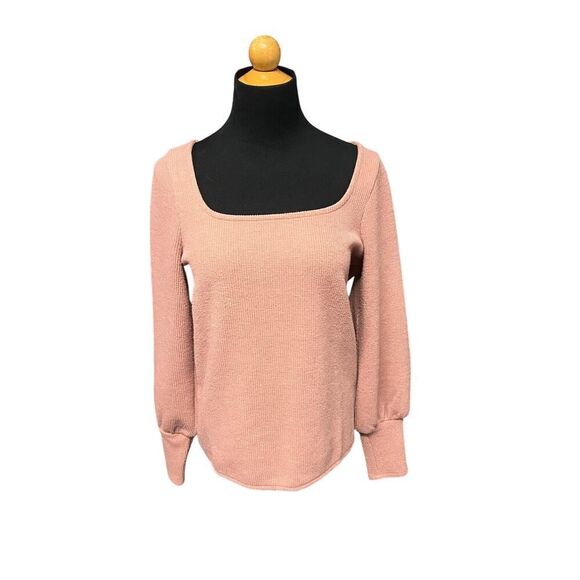 MADEWELL Ottoman Rib Square-Neck Top size small - Picture 4 of 11